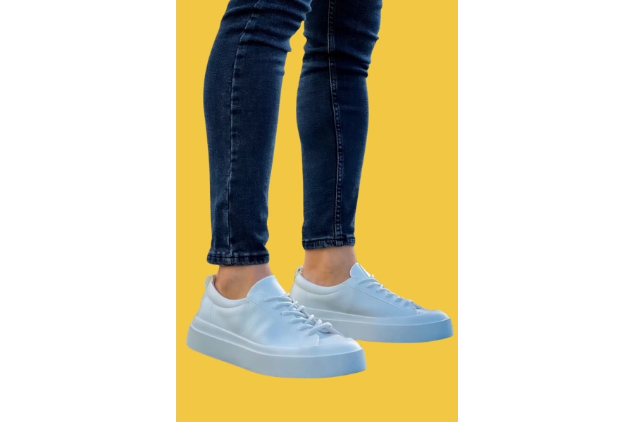 Shoecide Sbo500 Özel Termo Taban Beyaz Casual Erkek Ayakkabı