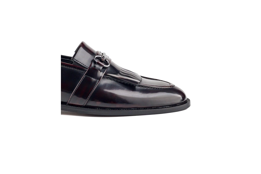 Shoecide Senfoni Bordo Hakiki Deri Klasik Erkek Ayakkabı