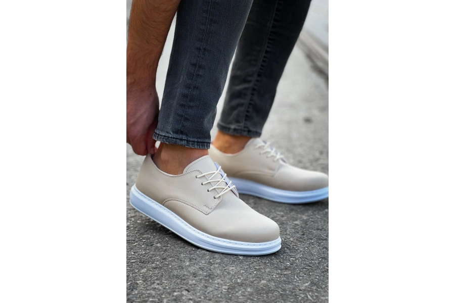 Shoecide Sho003 - Cbt Pelle Classica Erkek Ayakkabı Bej