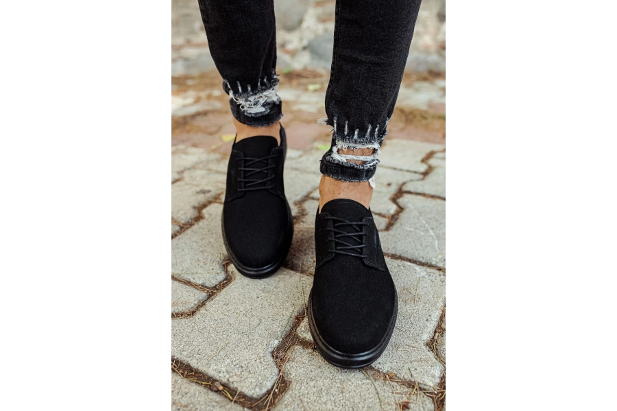 Shoecide Sho003 Bağcıklı Rahat Taban Sst Comoscio Classico Erkek Klasik Ayakkabı Sıyah