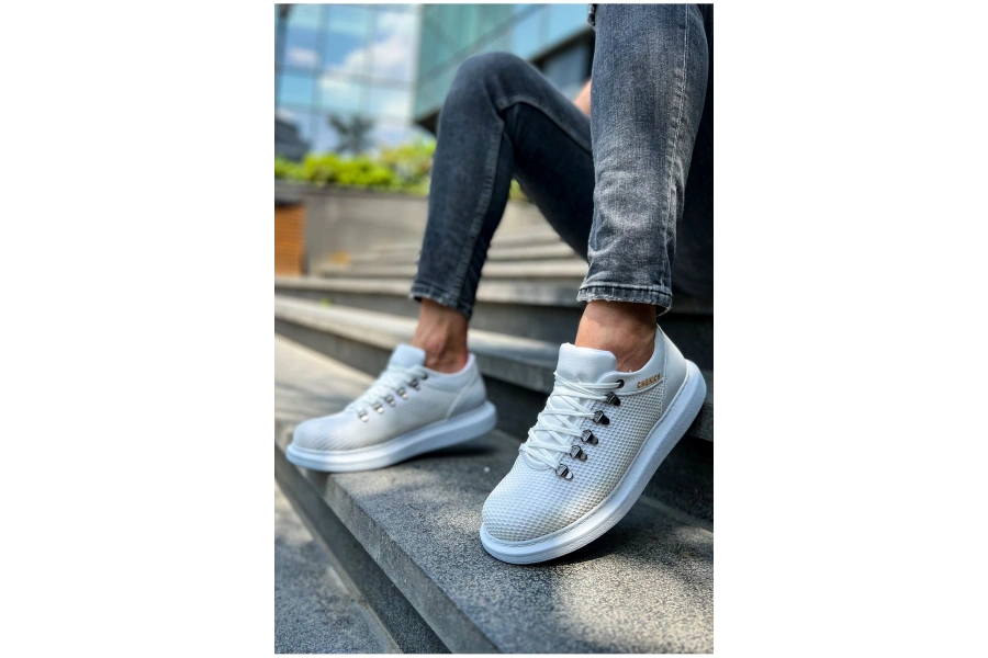 Shoecide Sho021 - Cbt Favo Erkek Ayakkabı Beyaz