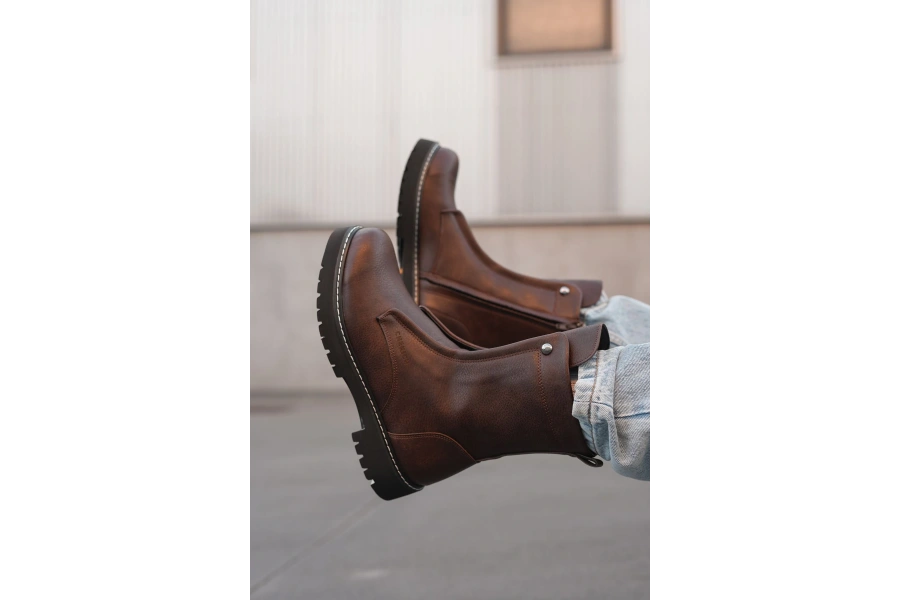 Shoecide Sho027 - Cst Quebec Erkek Bot Kahve