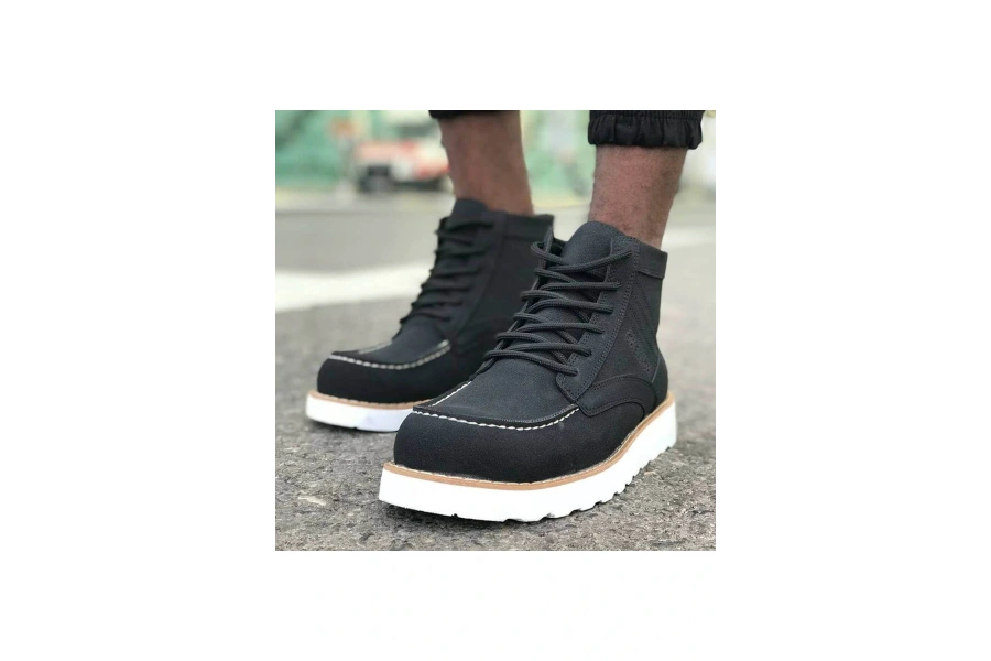 Shoecide Sho047 - Sbt Erkek Bot Sıyah