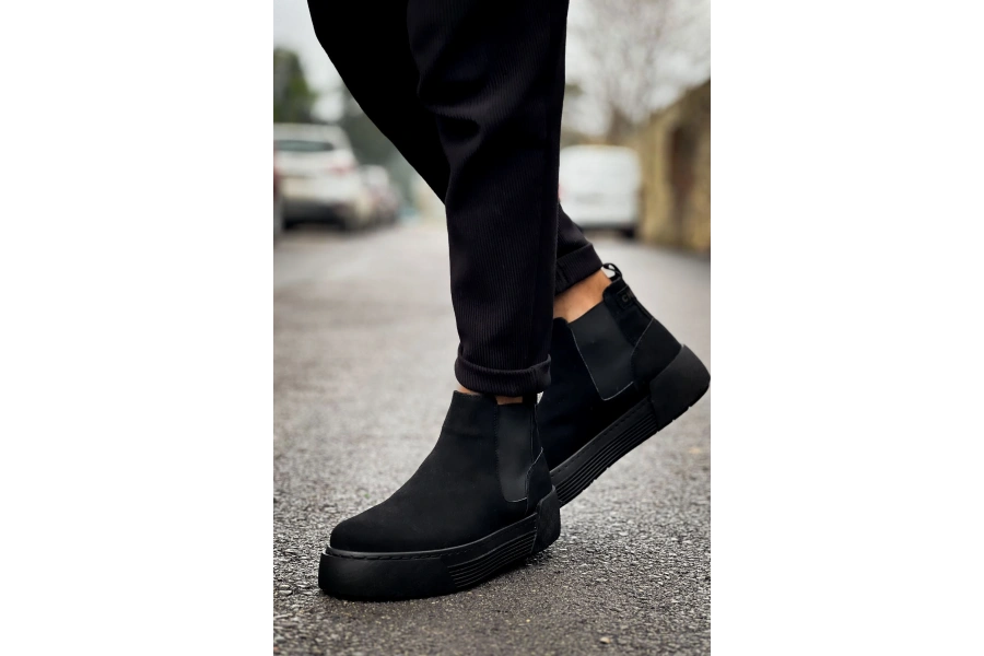 Shoecide Sho069 - Srt Harmany Erkek Bot Sıyah