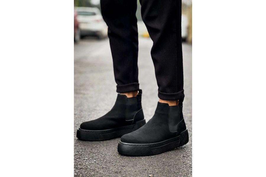 Shoecide Sho069 - Srt Harmany Erkek Bot Sıyah