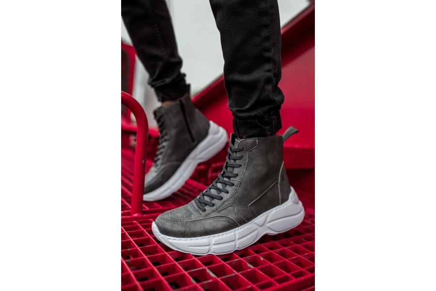 Shoecide Sho077 - Bt Erkek Spor Bot Antrasıt