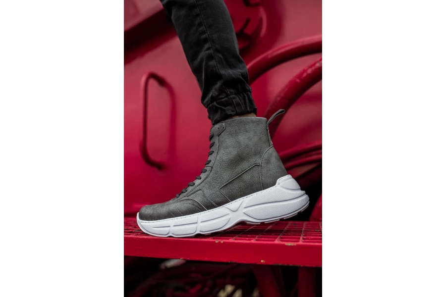 Shoecide Sho077 - Bt Erkek Spor Bot Antrasıt