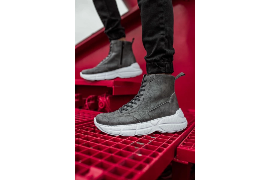 Shoecide Sho077 - Bt Erkek Spor Bot Antrasıt