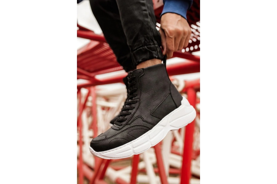Shoecide Sho077 - Bt Erkek Spor Bot Sıyah