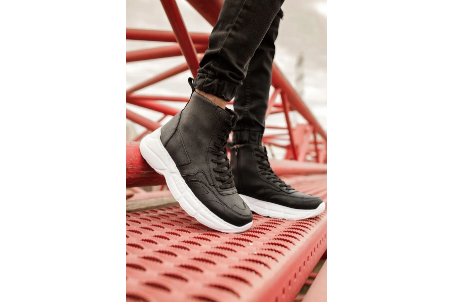 Shoecide Sho077 - Bt Erkek Spor Bot Sıyah