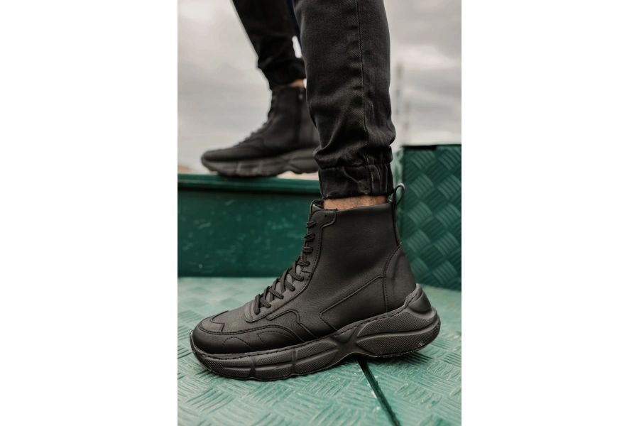 Shoecide Sho077 - St Erkek Spor Bot Sıyah