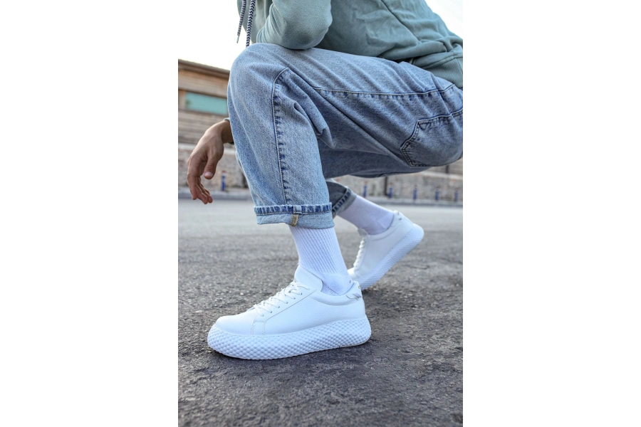 Shoecide Sho107 - Cbt Felibord Erkek Ayakkabı Beyaz / Beyaz