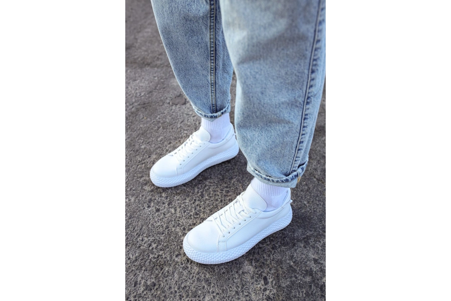 Shoecide Sho107 - Cbt Felibord Erkek Ayakkabı Beyaz / Beyaz