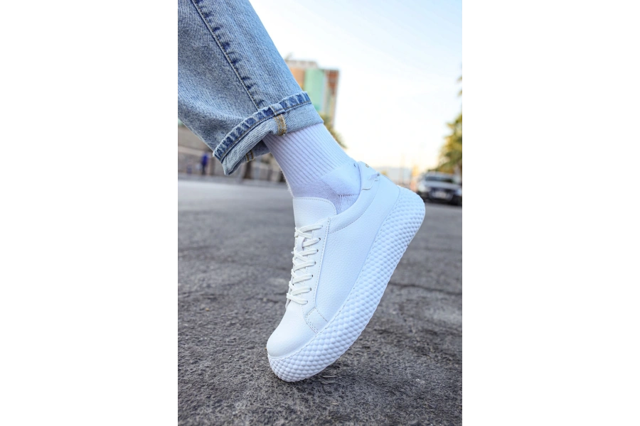 Shoecide Sho107 - Cbt Felibord Erkek Ayakkabı Beyaz / Beyaz