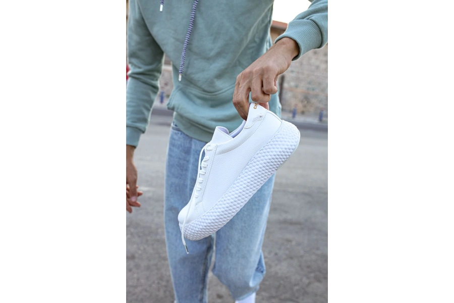 Shoecide Sho107 - Cbt Felibord Erkek Ayakkabı Beyaz / Beyaz