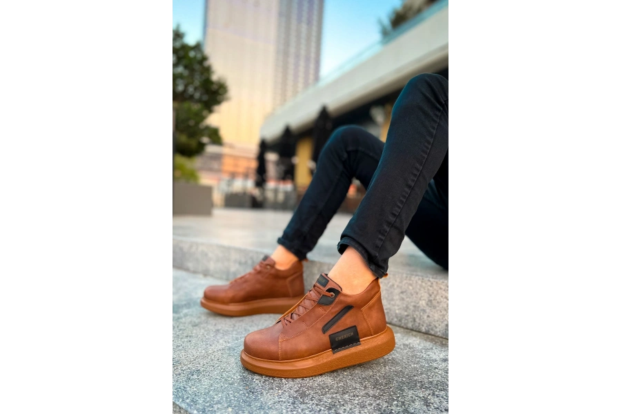 Shoecide Sho131 - Grt Frogner Erkek Bot Taba / Sıyah