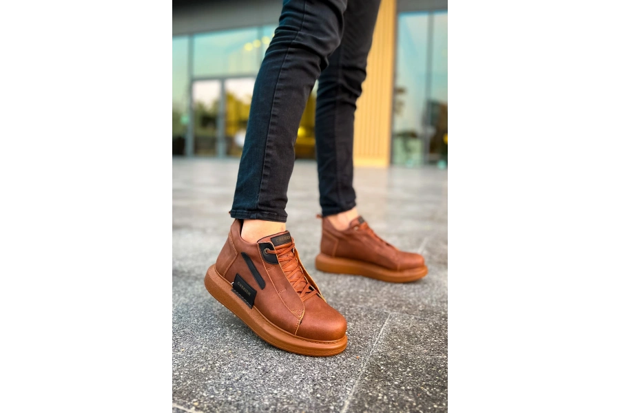 Shoecide Sho131 - Grt Frogner Erkek Bot Taba / Sıyah