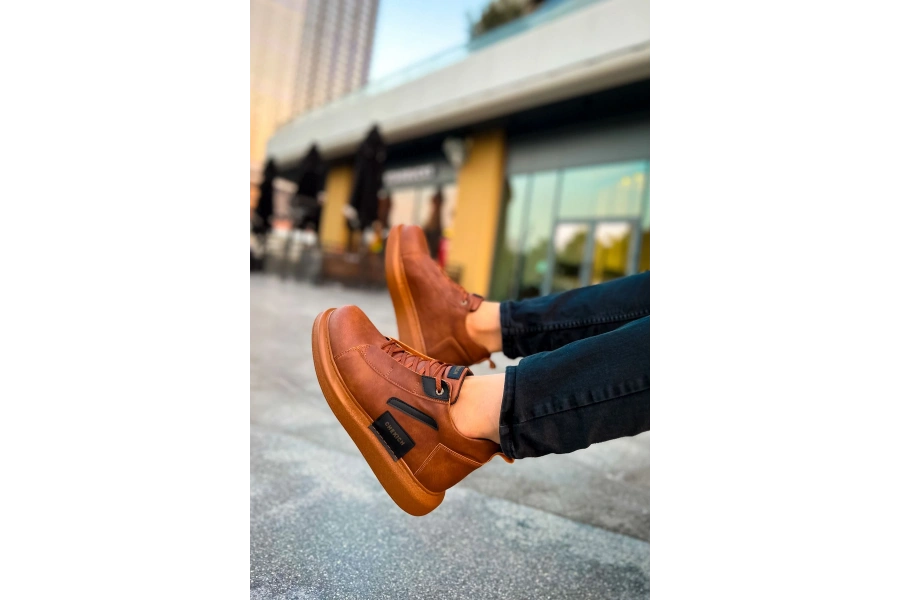 Shoecide Sho131 - Grt Frogner Erkek Bot Taba / Sıyah