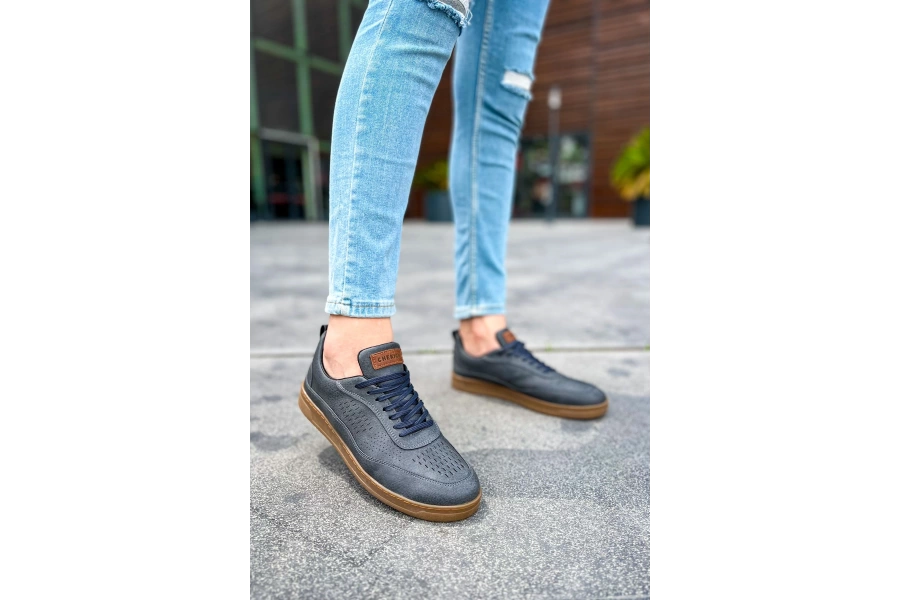 Shoecide Sho157 Bağcıklı Rahat Taban Ckt Retro Erkek Ayakkabı Antrasıt