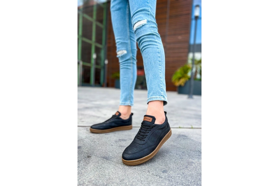Shoecide Sho157 - Ckt Retro Erkek Ayakkabı Sıyah