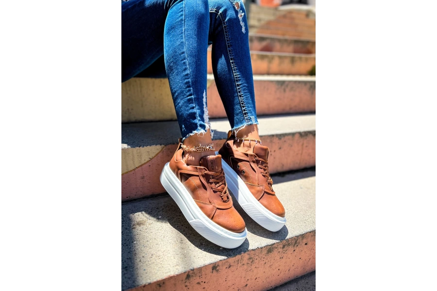Shoecide Sho187 Cbt Kadın Ayakkabı Taba