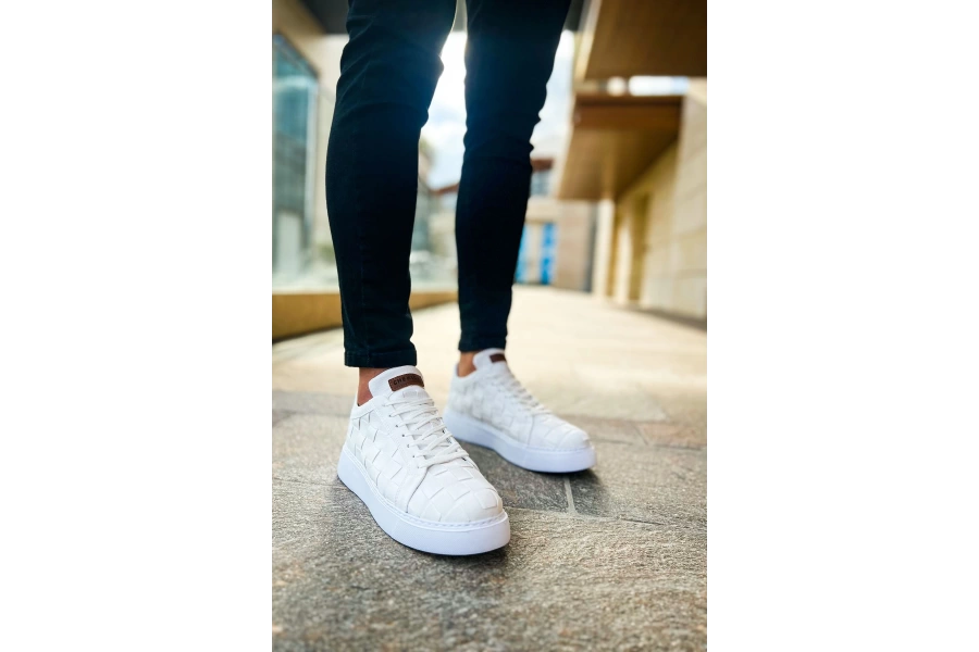 Shoecide Sho209 Obt Vimini Erkek Ayakkabı Beyaz