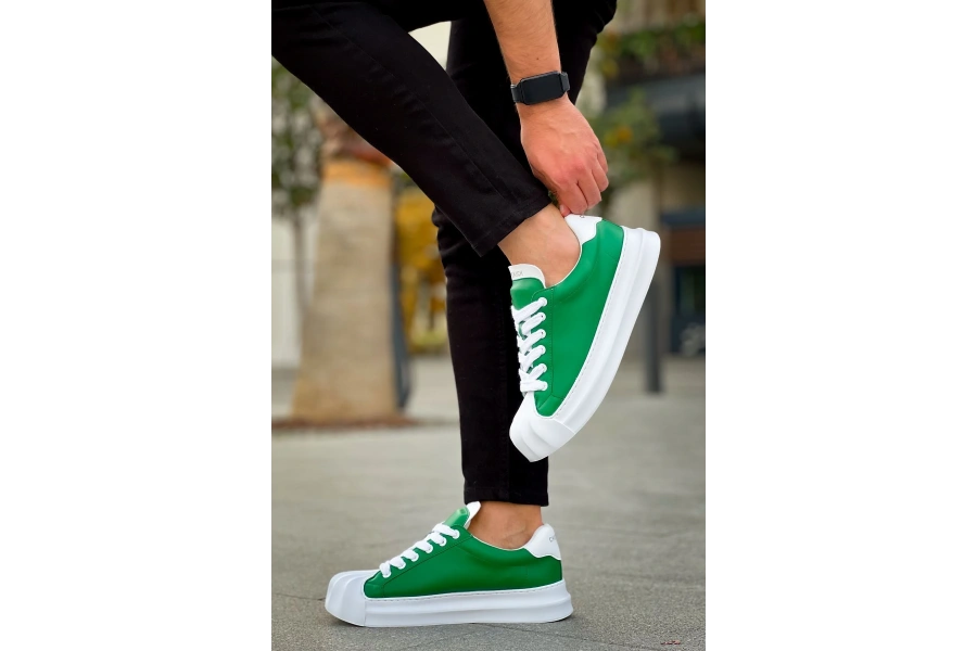 Shoecide Sho2411 - Artenay  Erkek Ayakkabı Yeşil