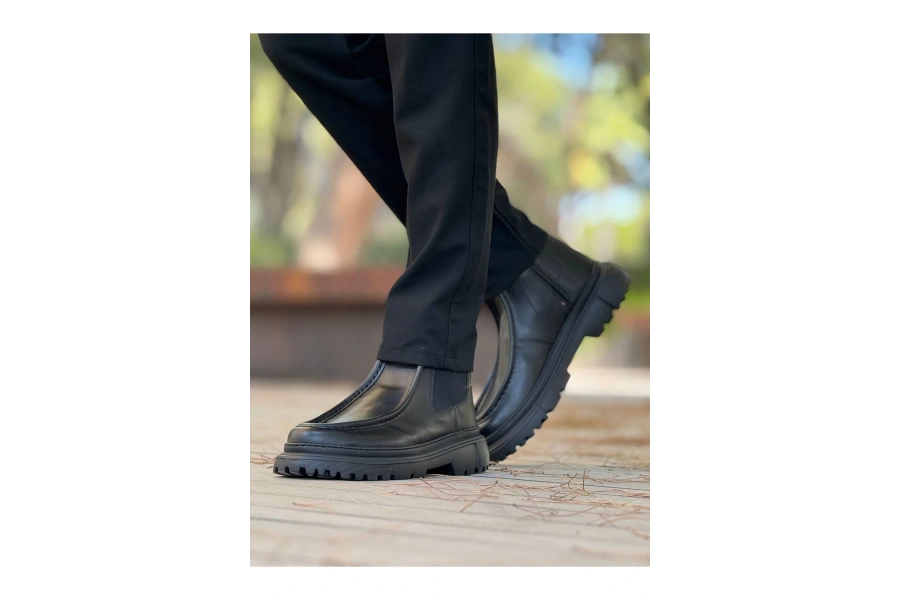 Shoecide Sho2433 - Frt Erkek Bot Sıyah
