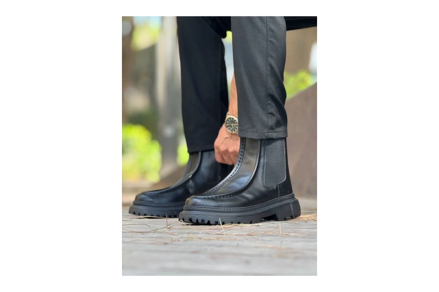 Shoecide Sho2433 - Frt Erkek Bot Sıyah