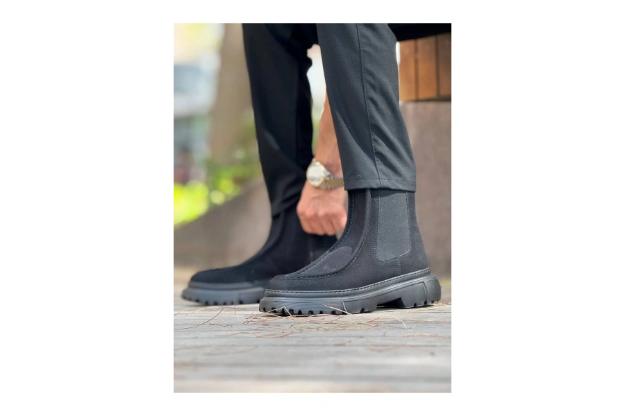 Shoecide Sho2433 - Sst Erkek Bot Sıyah