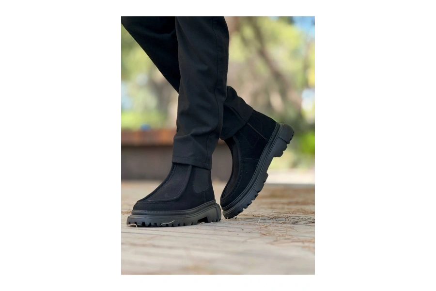 Shoecide Sho2433 - Sst Erkek Bot Sıyah