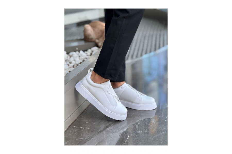 Shoecide Sho2603 - İpekyol Erkek Ayakkabı Beyaz