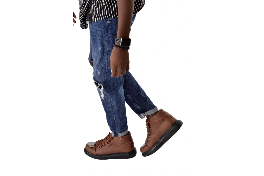 Shoecide Sho267 - Cst Roma Mirror Erkek Bot Taba