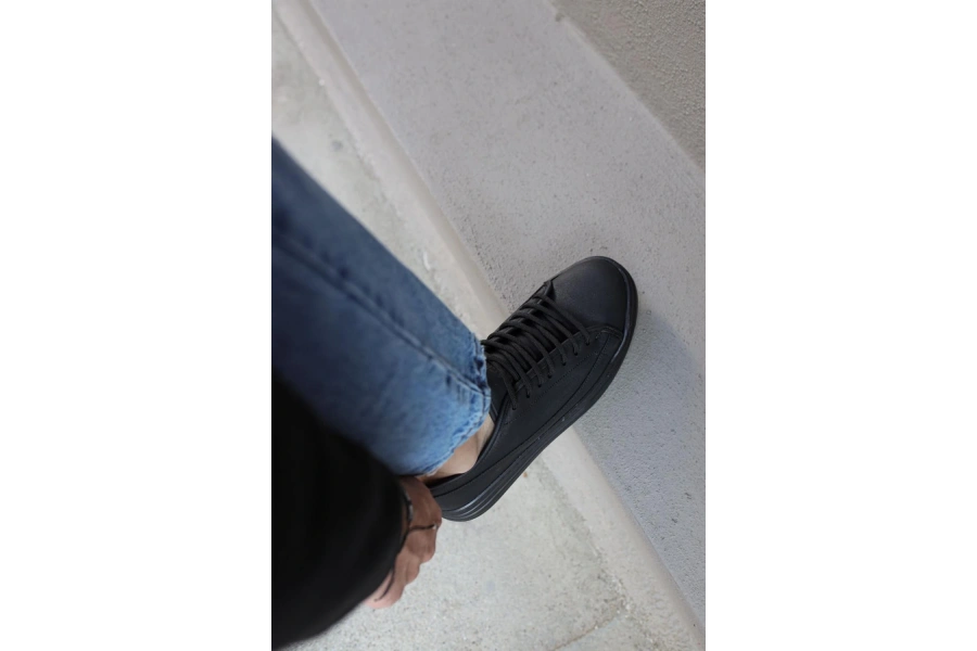 Shoecide Sneakers Ayakkabı 010 Siyah (siyah Taban)