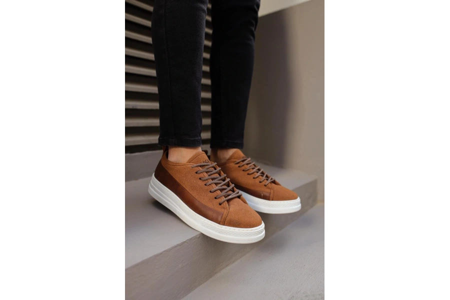 Shoecide Sneakers Ayakkabı 010 Taba Süet