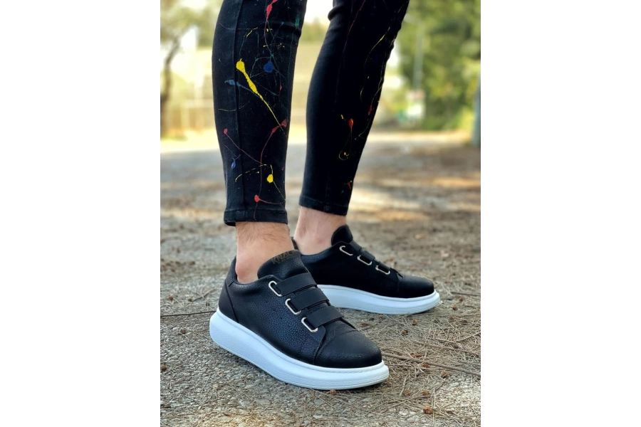 Shoecide Sneakers Ayakkabı 889 Siyah (beyaz Taban)