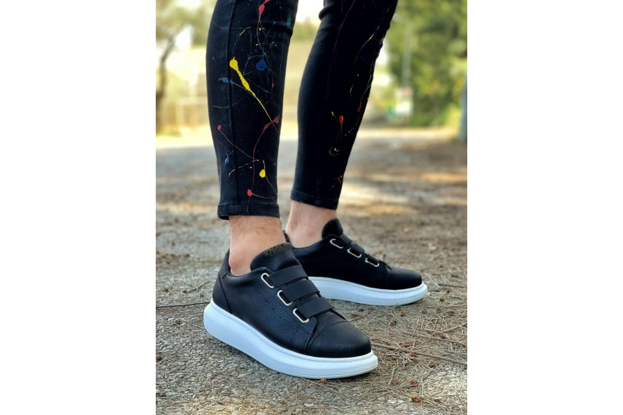 Shoecide Sneakers Ayakkabı 889 Siyah (beyaz Taban)