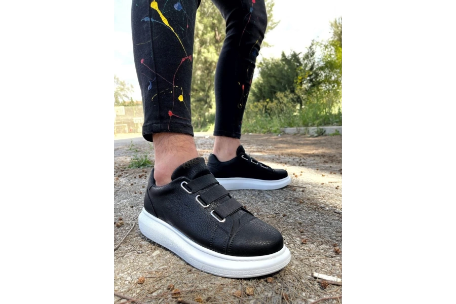 Shoecide Sneakers Ayakkabı 889 Siyah (beyaz Taban)