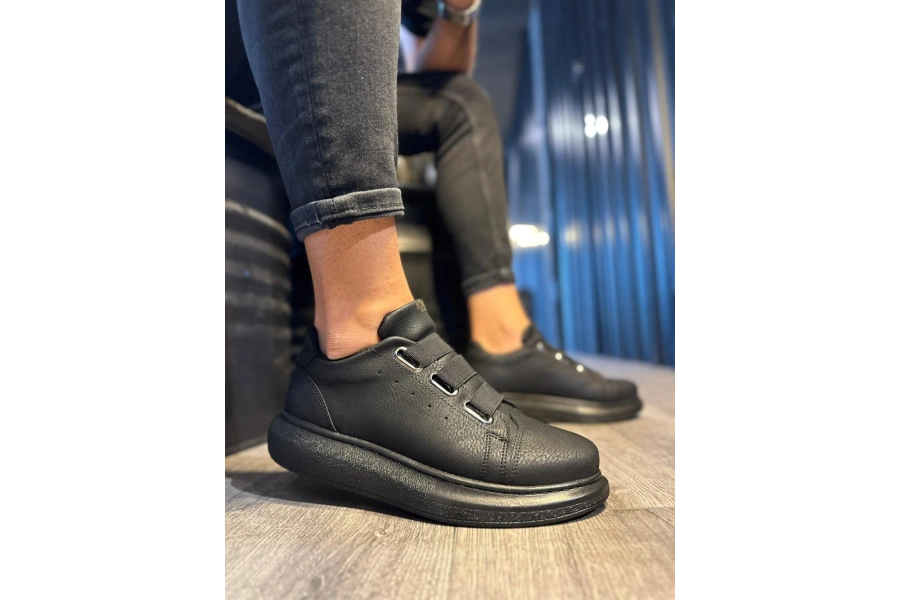 Shoecide Sneakers Ayakkabı 889 Siyah (siyah Taban)