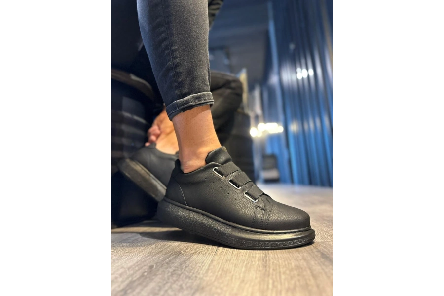Shoecide Sneakers Ayakkabı 889 Siyah (siyah Taban)
