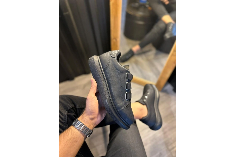 Shoecide Sneakers Ayakkabı 889 Siyah (siyah Taban)