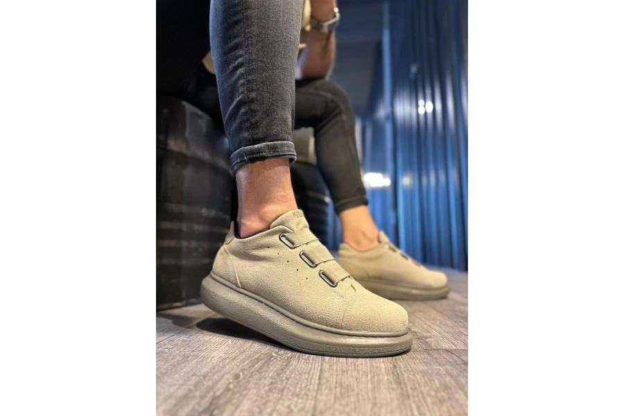 Shoecide Sneakers Ayakkabı 889 Vizon Süet