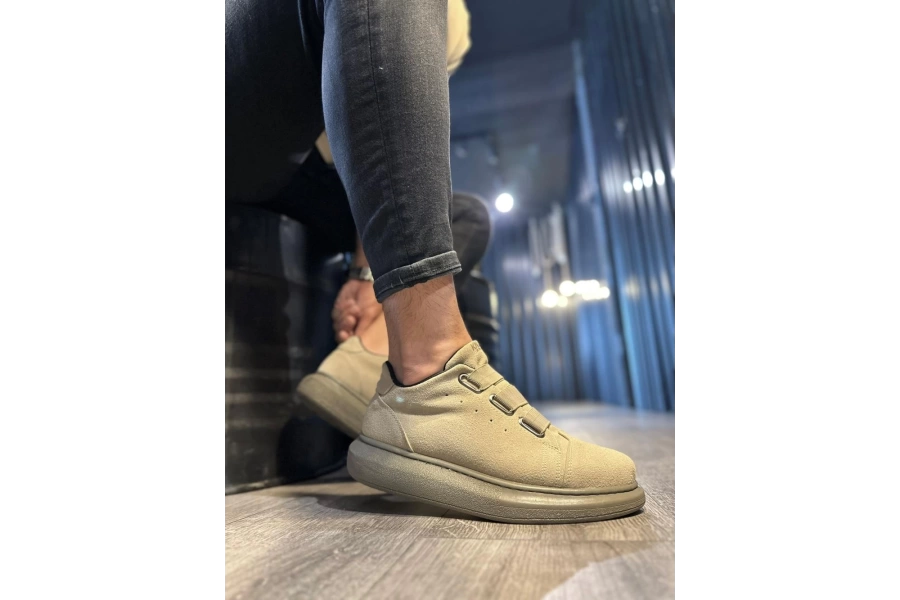 Shoecide Sneakers Ayakkabı 889 Vizon Süet