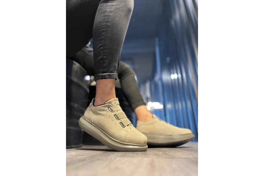 Shoecide Sneakers Ayakkabı 889 Vizon Süet