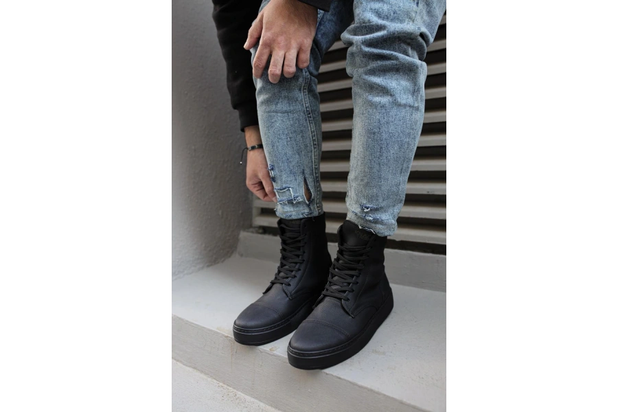 Shoecide Spor Bot 022 Siyah (siyah Taban)