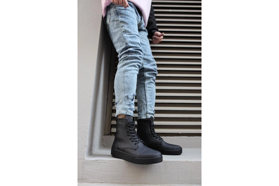 Shoecide Spor Bot 022 Siyah (siyah Taban)