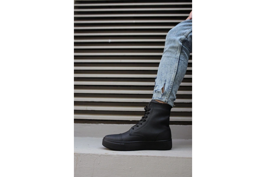 Shoecide Spor Bot 022 Siyah (siyah Taban)