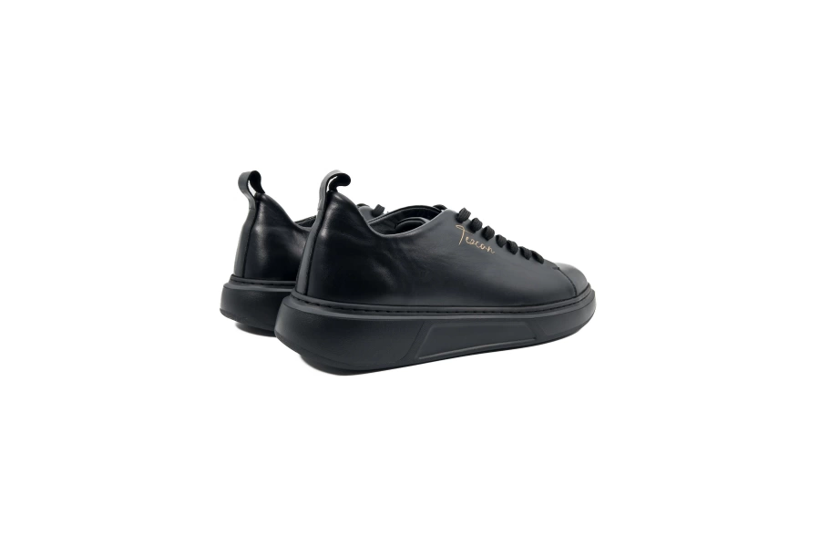 Shoecide Sportster Hakiki Deri Siyah Erkek Spor (sneaker) Ayakkabı