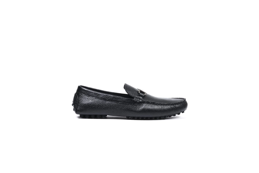 Shoecide Sümela Siyah Hakiki Deri Erkek Loafer Ayakkabı