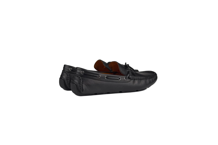 Shoecide Syedra Siyah Hakiki Deri Erkek Loafer Ayakkabı